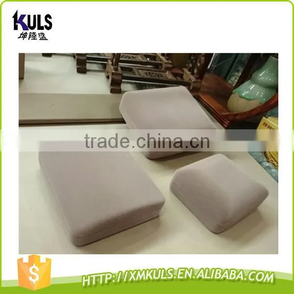 Custom Logo Printed Purple Gray Color Fashion Velvet Jewelry Packing Boxes photo-5