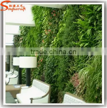 Latest Design Popular Modular Green Wall Vertical Garden Plastic Vertical Green Wall for Hotel or Home Decoration photo-2