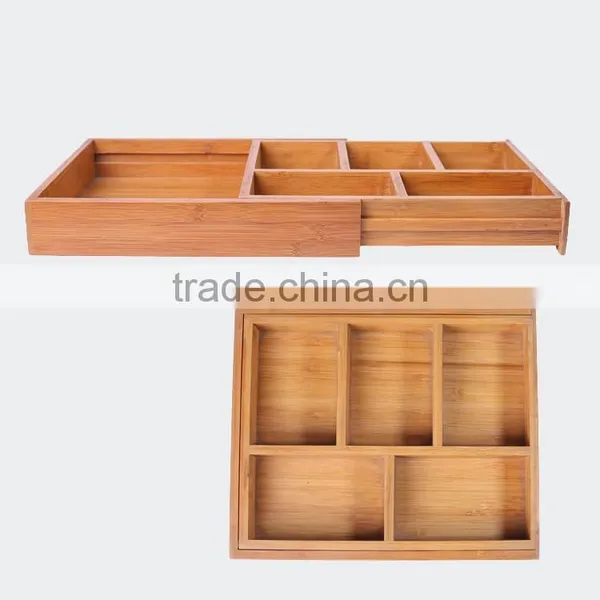 Home Bamboo Wood Storage Box Organizer photo-3