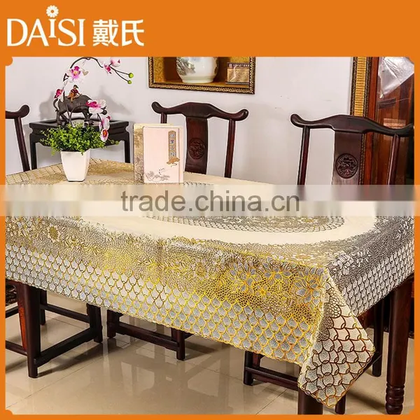 Vinyl Lace Tablecloth Roll Plastic Table Cloths Oilcloth photo-3