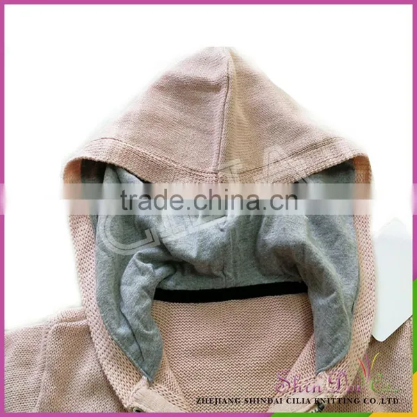 Latest Design and Good Quality 100% Cotton Sport Style Sweater Hoodie for Girl photo-3