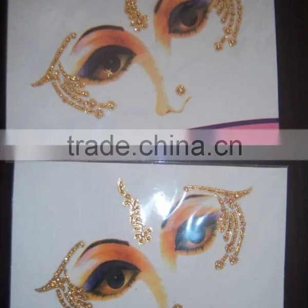 Crystal Face Eye Sticker TATTOO Carnival BINDI photo-3