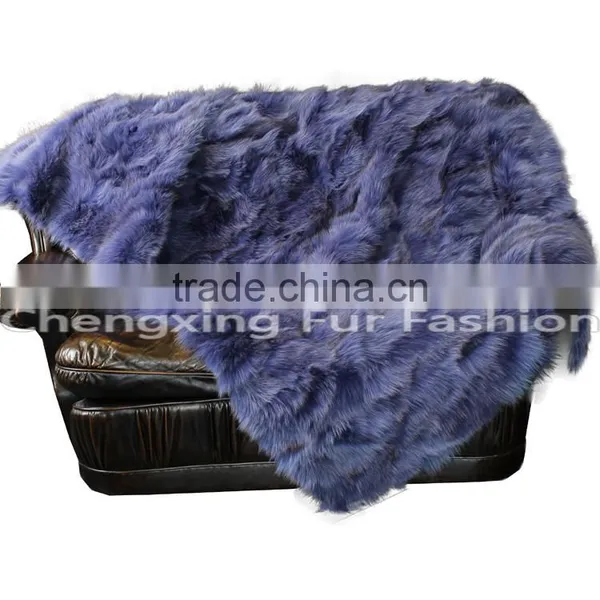 CX-D-117 Blanket Baby/Baby Real Fox Fur Blanket Custom Blanket photo-3