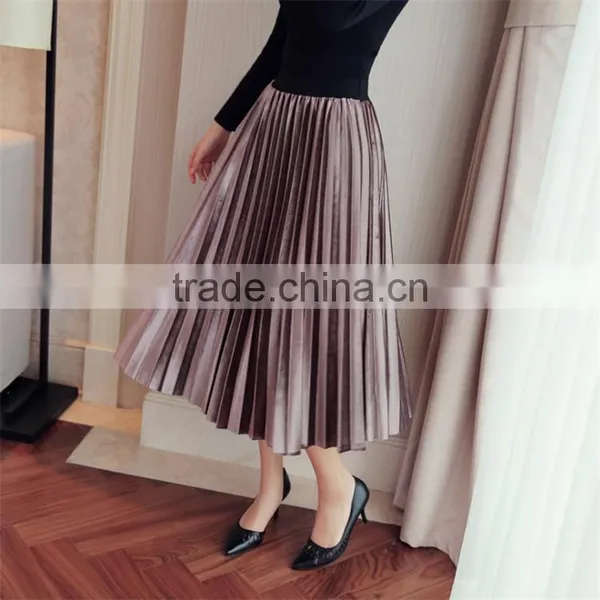 New Hot Style Women's Dress Lady Skirts Velvet Skirts photo-5