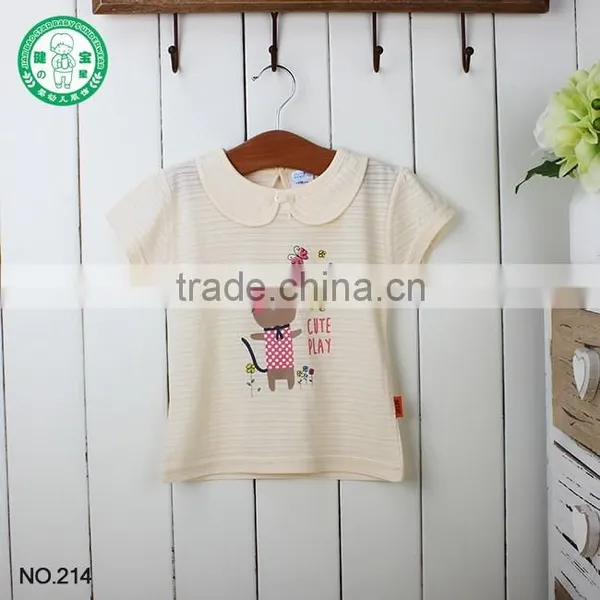 Kids 100% Cotton Summer Custom Printing T-shirt Baby Clothes for Girl photo-2