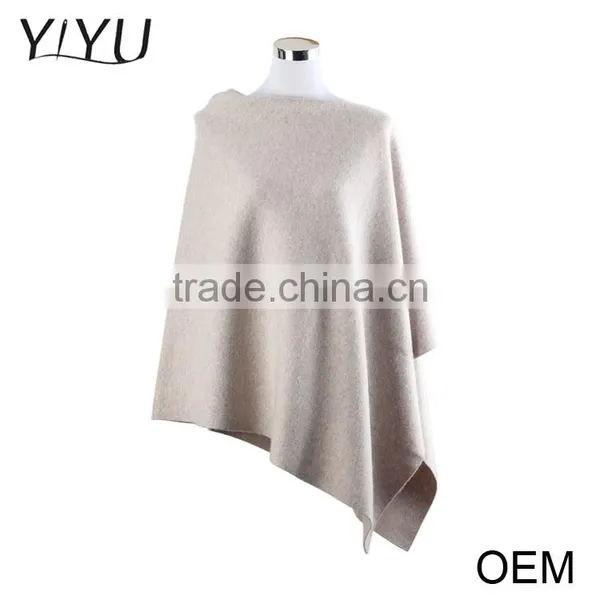 New Design Winter Round Neck Ladies Pullover Sweater Wholesale Knitted Cashmere Poncho photo-4