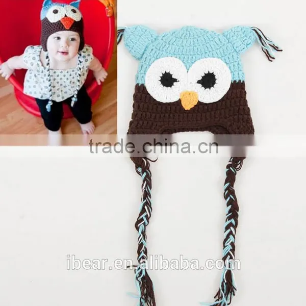 Crochet Baby Hat/little Owl Hat/ Baby Photo Prop photo-4