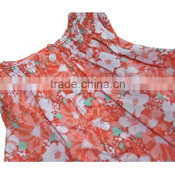 Baby Toddler Ruffle Sleeveless Cotton Flower Frocks Design Girl Dress photo-4