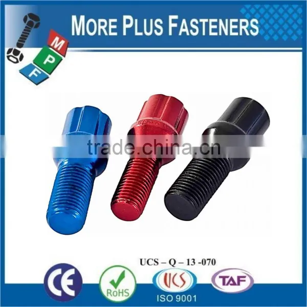 Made In Taiwan Aluminum Colored Tuner Style Stainless Steel Inch Thread Diameter Wheel Bolt photo-3