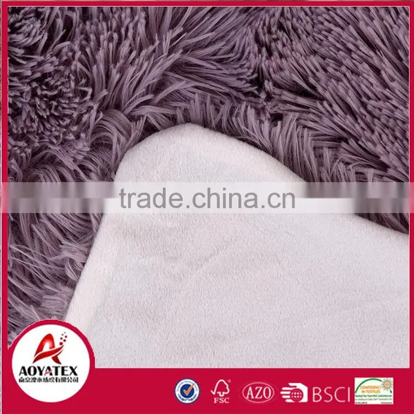 Fashion Pattern pv Long Pile Fake Fur Throw Micromink Blanket photo-4