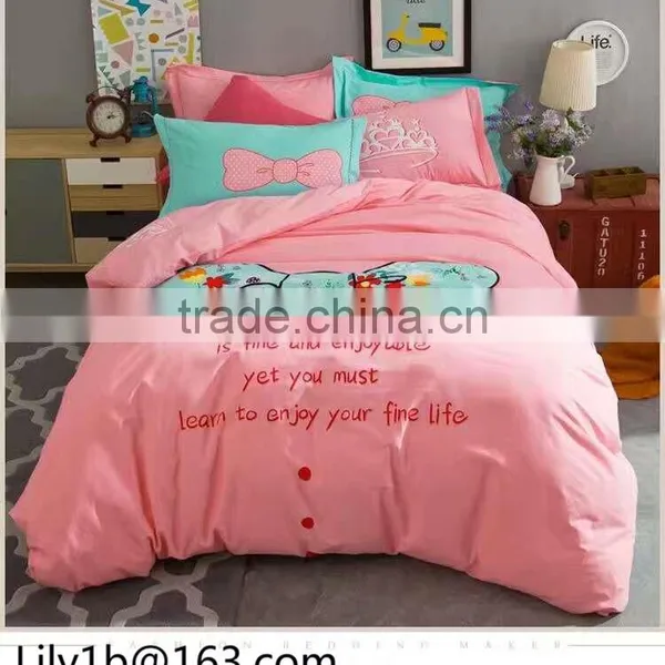 100% Cotton Bedding Set Heart Bedding Set photo-2