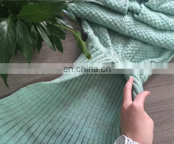 New Arrival Knited Crochet Mermaid Tail Blanket For Children And Mummy photo-5