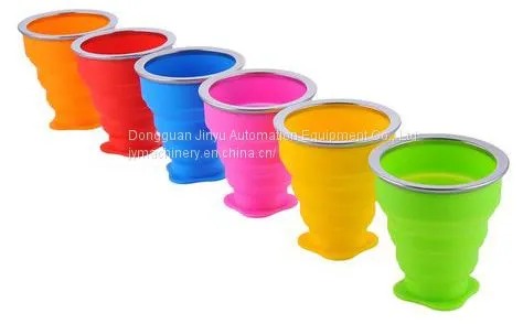 Portable Silicone Folding Water Bottle Travel Retractable Kettle Travel Compress Retractable Cup Folding Cup Machine photo-3