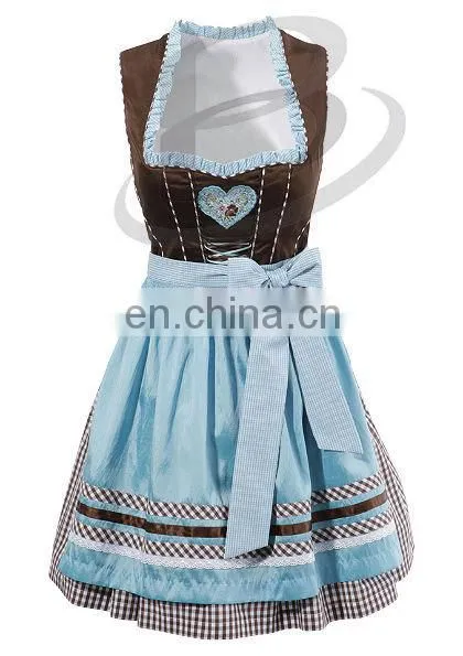 Classical Women Maid Dress European Clothing Beer Dirndl Women Casual Dress (Traditional Bavaria Dirndls) photo-2
