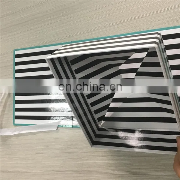 Glossy Lamination 4C Printing Box With Gold Stamping Logo for Hair Extension Packed photo-6