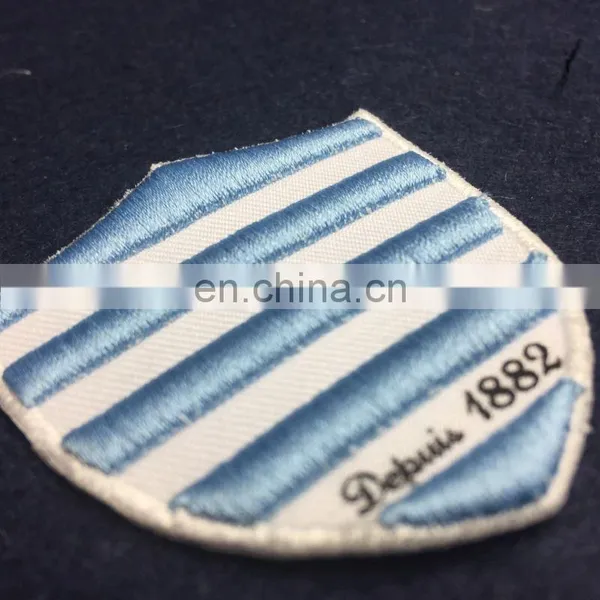 China Merrow Edged 3D Embroidery Patch for Clothing photo-4