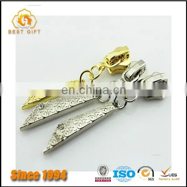 Wholesale Custom Garment Accessories Jacket Gold Metal Butterfly Zippers photo-2