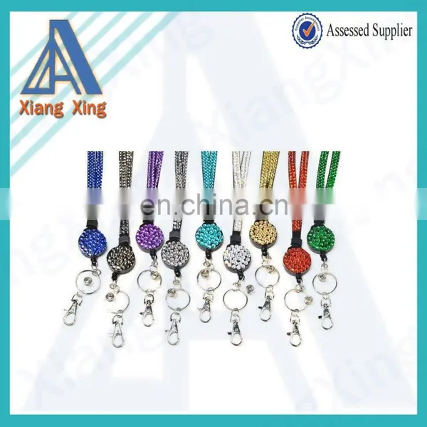 Fashion Bling Bling Rhinstone Studded Retractable Rhinestone Lanyard photo-4