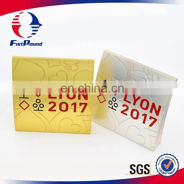 New Design 2017 Metal Paperweight in Gold and Nickel Plating