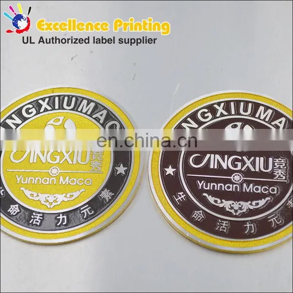 Fashionable Designed High Quality Custom Aluminium Label Pin Stamped Badge photo-4