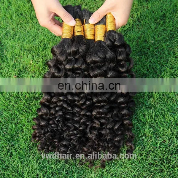 10-40INCH 8A Unprocessed Brazlian Virgin Hair Kinky Curly Raw Unprocessed Virgin Hair Brazilian Bulk Hair For Braiding Curly photo-3