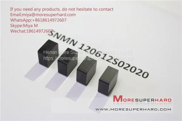 Solid CBN Inserts SNMN120612 for Turning Hard Steel Cast Iron Miya@moresuperhard.com photo-2