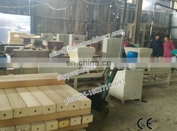 Two Head Wood Sawdust Hot Pressing Machine Wood Block Hot Press Machine With Factory Price photo-6