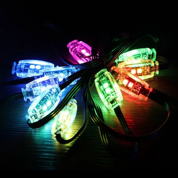 High Quality 4LEDs RGB Curtain Light For Christmas Trees photo-4
