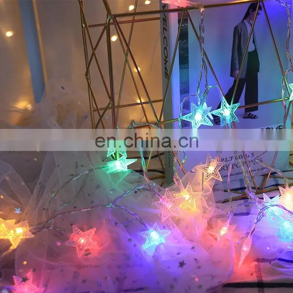Christmas 10 LED Star String Light For Home Garden Decoration photo-5