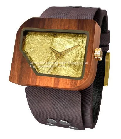 Wholesale Men's Wooden Watch Quartz Wood Analog Date Natural Wood Watches photo-4