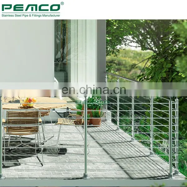 Customized Free Design Outdoor 304 306 Stainless Steel Balcony Balustrade photo-2