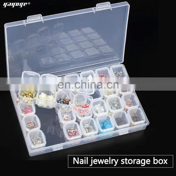 Nail Decoration Nail Dry Flower Resinstone Container Box Tools Container photo-2