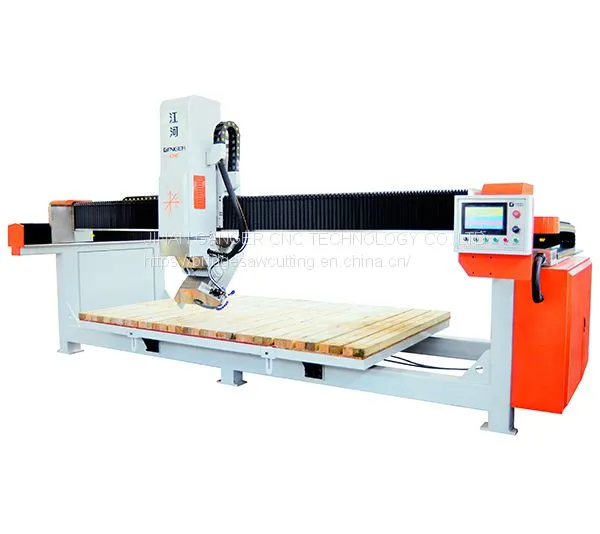 4-Axis Southeast Asia 45 Degree CNC Bridge Saw GQ-3220B Slab Cutting Machine up to 50mm photo-2