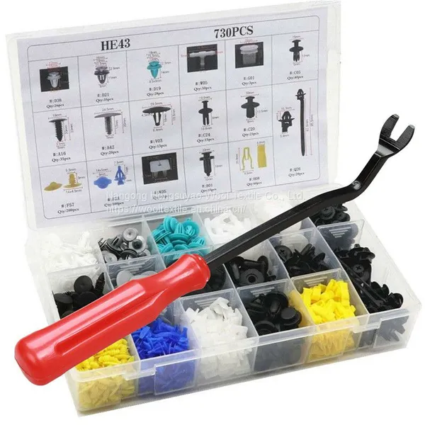 He43 700Pcs Bumper Fender Expansion Screw Clip Plastic Rivet Nylon Fastener photo-3