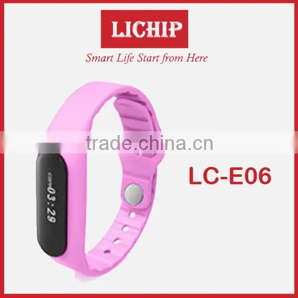 Text Message/Tracking Motion/music Play/Fine Phon/sleeping Monitor/Touch Screen E06 Smart Bracelet photo-4