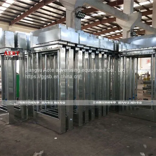 Township Access Control Alarm Bus Station Booth Stainless Steel Bus Shelter Platform Billboard Customization Manufacturer photo-4