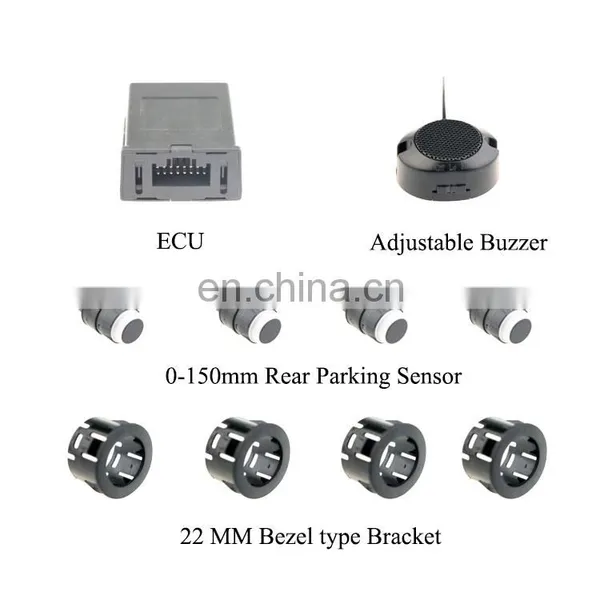 China Factory OEM High Quality Universial 22mm Rear 4 Parking Sensor Radar PDC Low Price Auto Car Reversing Aid Assist Monitor photo-2
