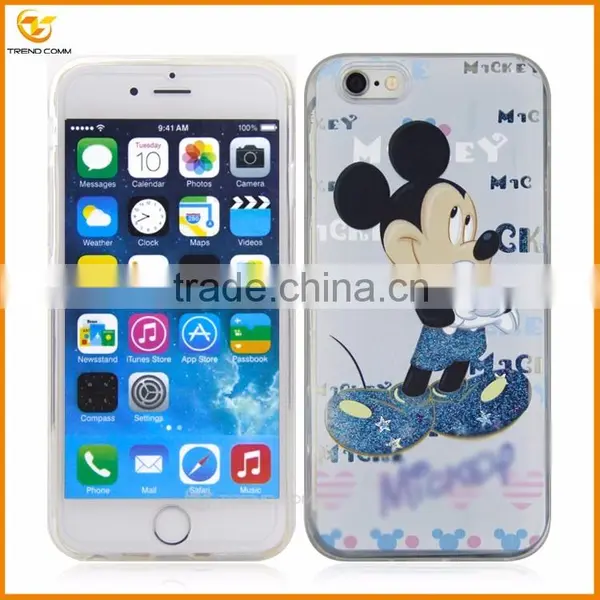 for Iphone 6 Plus Mermaid Printed 3d Quicksand Tpu Phone Case photo-6