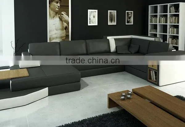 Cool Comfortable Living Room Furniture Real Leather Sofa For Guests
