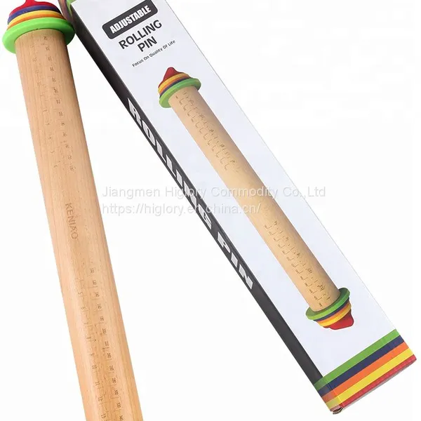 Kitchen Adjustable Rolling Pin for Flat Dough Wooden Rolling Pin and Pastry Board for Baking Tools photo-5