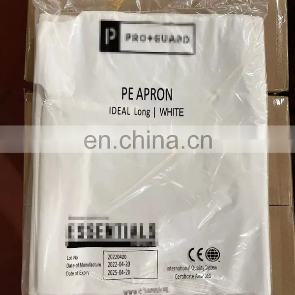 China Factory OEM Customized Logo Print Cotton Disposable Non Woven PP PE Kitchen Apron photo-5