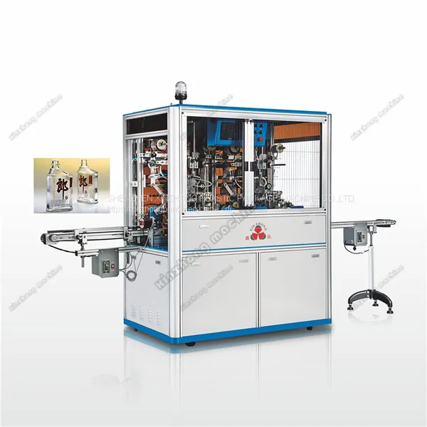 Automatic Oval Square Glass Bottle Container Tube Thermal Hot Transfer Machine
