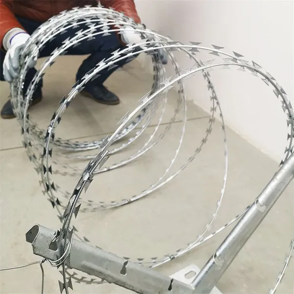 Hot-Dipped Galvanized Concertina Razor Barbed Wire for Secure Perimeter Fencing photo-5