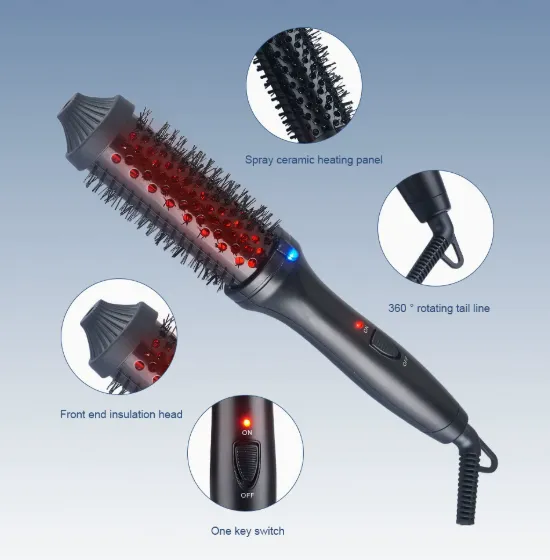 Infrared Curling Comb/hair Comb/straight Hair Comb/fluffy Comb/multifunctional Curling Iron Electric Comb（Wechat:13510231336） photo-3