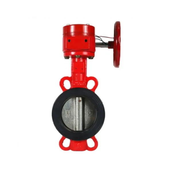 ANSI 150LB PN16 2in Ductile Iron GGG50 Switch Signal Fire Fighting Manual Turbine Grooved Butterfly Valve photo-6