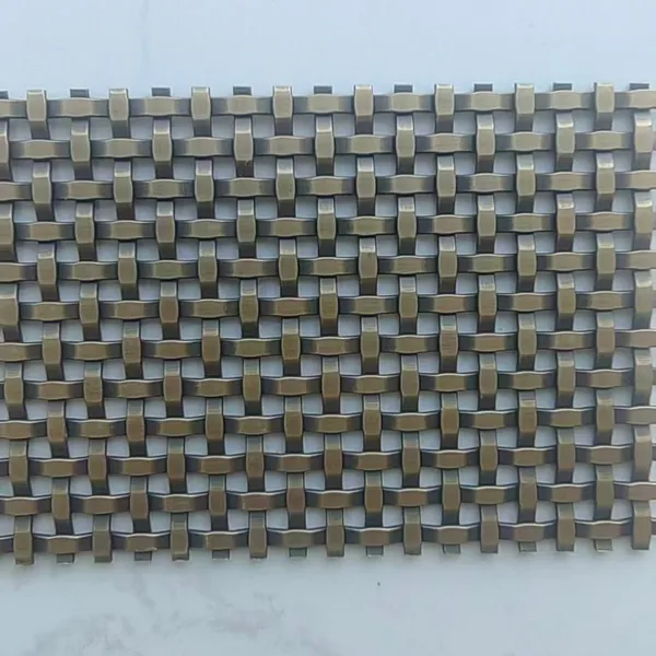 Special Offer: Bronze Metal Woven Mesh Curtain for Elevator Panel Decoration photo-3