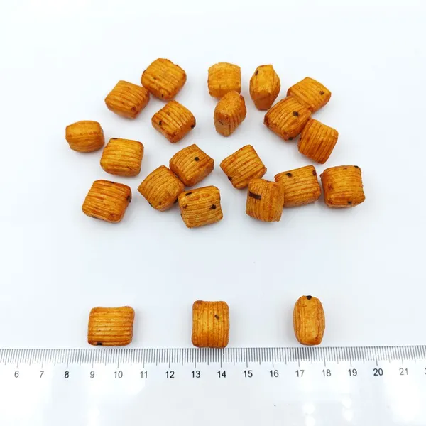 Healthy Non-fried Ridged Mini Rice Cracker Cubes With Spicy Seasoning for Private Label OEM Snack Suppliers photo-5