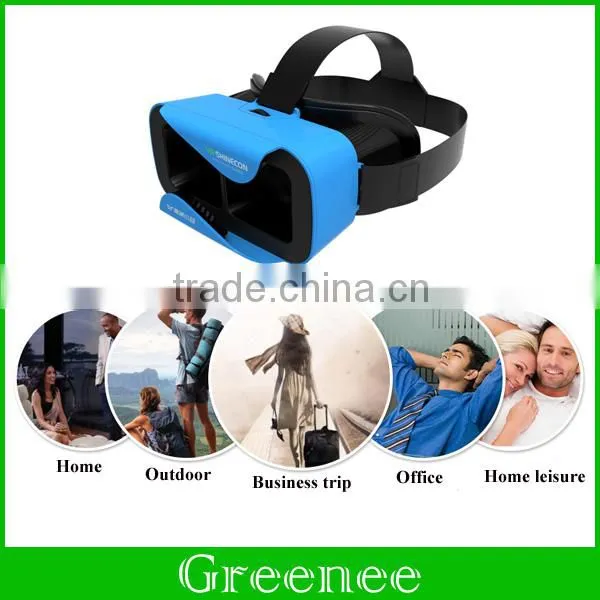 VR Shinecon III 3.0 Mini Virtual Reality 3D Glasses Google VR Helmet BOX Game Video Headset For 4.7-6 Inch photo-6