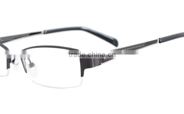 Metal Half Rim Men Eyeglass Frame Fashion Glasses Eyewear photo-3