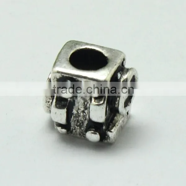 Europe and America Popular Pdora Square Shape Large Hole Beads Accessories, Zinc Alloy Jewelry Accessories photo-3
